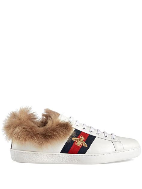 gucci schoenen met bont|Gucci Ace.